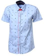 Napoleon Blue Casual Shirt Boys