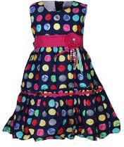 Napoleon Navy Blue Party Dress Girls