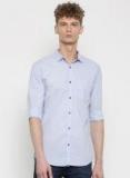 Nature Casuals Blue Slim Fit Printed Casual Shirt Men