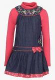 Nauti Nati Blue Casual Dress Girls