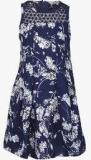 Nauti Nati Navy Blue Casual Dress Girls