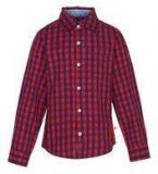 Nauti Nati Red Regular Fit Casual Shirt Boys