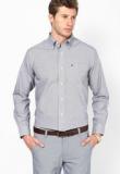 Nautica Blue Cotton Checks Casual Shirt Men