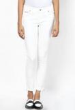 Nautica White Solid Jeans Women