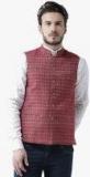 Neudis Pink Checked Nehru Jacket Men