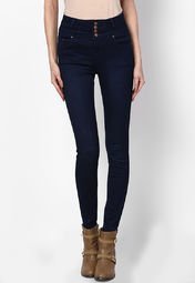 New Look Dark Blue High Waisted Supersoft Jeans Women