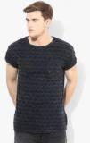 New Look Grey Printed Round Neck T Shirts Men