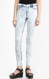 New Look Light Blue Acid Wash Jeggings Women