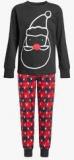 Next Black Check Santa Pyjamas Set Boys