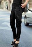 Next Black Satin Cargo Trousers women