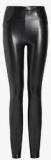 Next Black Solid Leather Look Jeggings Women