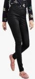 Next Black Solid Mid Rise Skinny Fit Jeans women