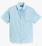 Next Blue Linen Blend Shirt Boys