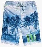 Next Blue Palm Photo Swim Shorts boys