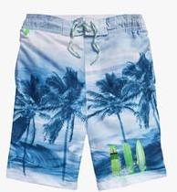 Next Blue Palm Photo Swim Shorts boys