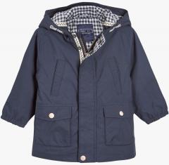 Next Blue Solid Winter Jacket boys