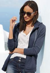 Next Blue Zip Through Hoody Women