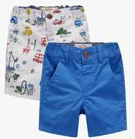 Next City Print And Multicoloured Shorts Two Pack boys