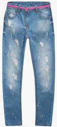 Next Denim Mid Blue Paint Splash Jeans Girls