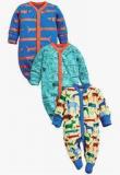 Next Dog Sleepsuits Three Pack Boys