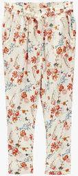 Next Ecru Floral Pyjama Pants Girls