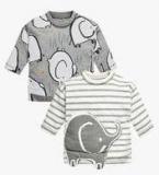 Next Elephant T Shirts Two Pack Boys