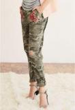 Next Embroidered Camo Trousers Women