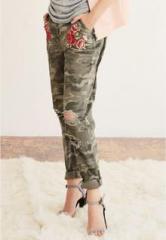 Next Embroidered Camo Trousers women