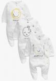 Next Emotion Sleepsuits Three Pack Boys