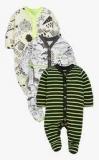 Next Fluro Dinosaur Sleepsuits Three Pack Boys