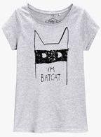 Next Grey Bat Cat T Shirt Girls