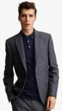 Next Grey Light Weight Donegal Slim Fit Suit: Blazer Men