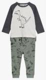 Next Grey Scribble Dinosaur T Shirt And Jogger Set Boys