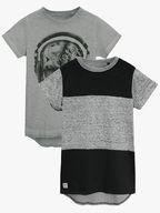 Next Grey Skull And Stripe T Shirts Two Pack Boys