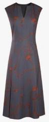 Next Grey Split Hem Dress women