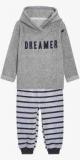 Next Grey Stripe Fleece Set Boys