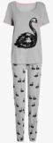 Next Grey Swan Print Pyjamas Women