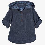 Next Indigo Overhead Shirt With Hood boys