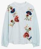 Next Light Blue Embroidered Shirt women