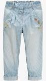 Next Light Blue Embroidered Trousers Girls