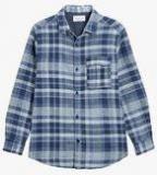 Next Long Sleeve Jersey Lined Check Shirt Boys