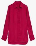 Next Magenta Striped Shirt Women