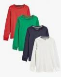 Next Multi Plain Long Sleeve T Shirts Four Pack Boys