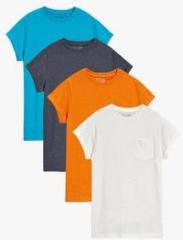 Next Multi Plain Short Sleeve T Shirts Four Pack boys