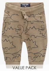 Next Multicoloured Dino Printed Joggers Two Pack boys