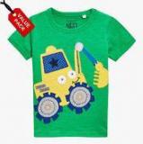 Next Multicoloured Short Sleeve Digger T Shirts Three Pack Boys