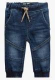 Next Navy Blue Jersey Denim Cuffed Pull On Jeans Boys