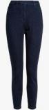 Next Navy Blue Solid Jeggings Women