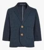 Next Navy Cotton Blazer Boys