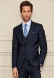 Next Navy Signature Check Tailored Fit Suit: Jacket Men